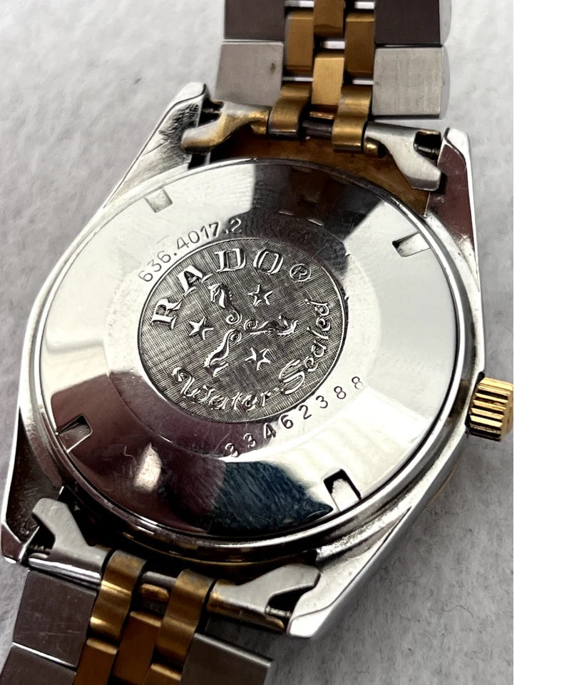 vintage rado mens watch in silver colour